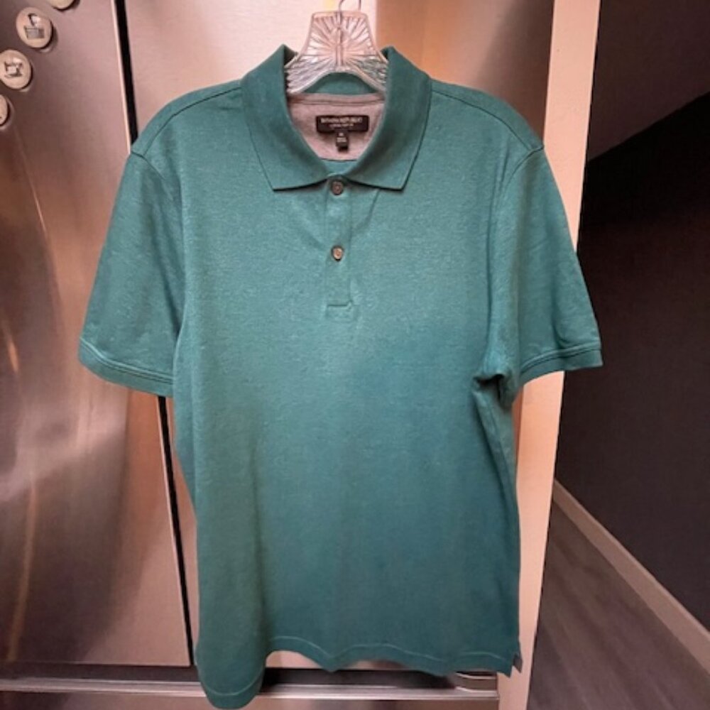 Banana Republic Men's Polo Medium Teal